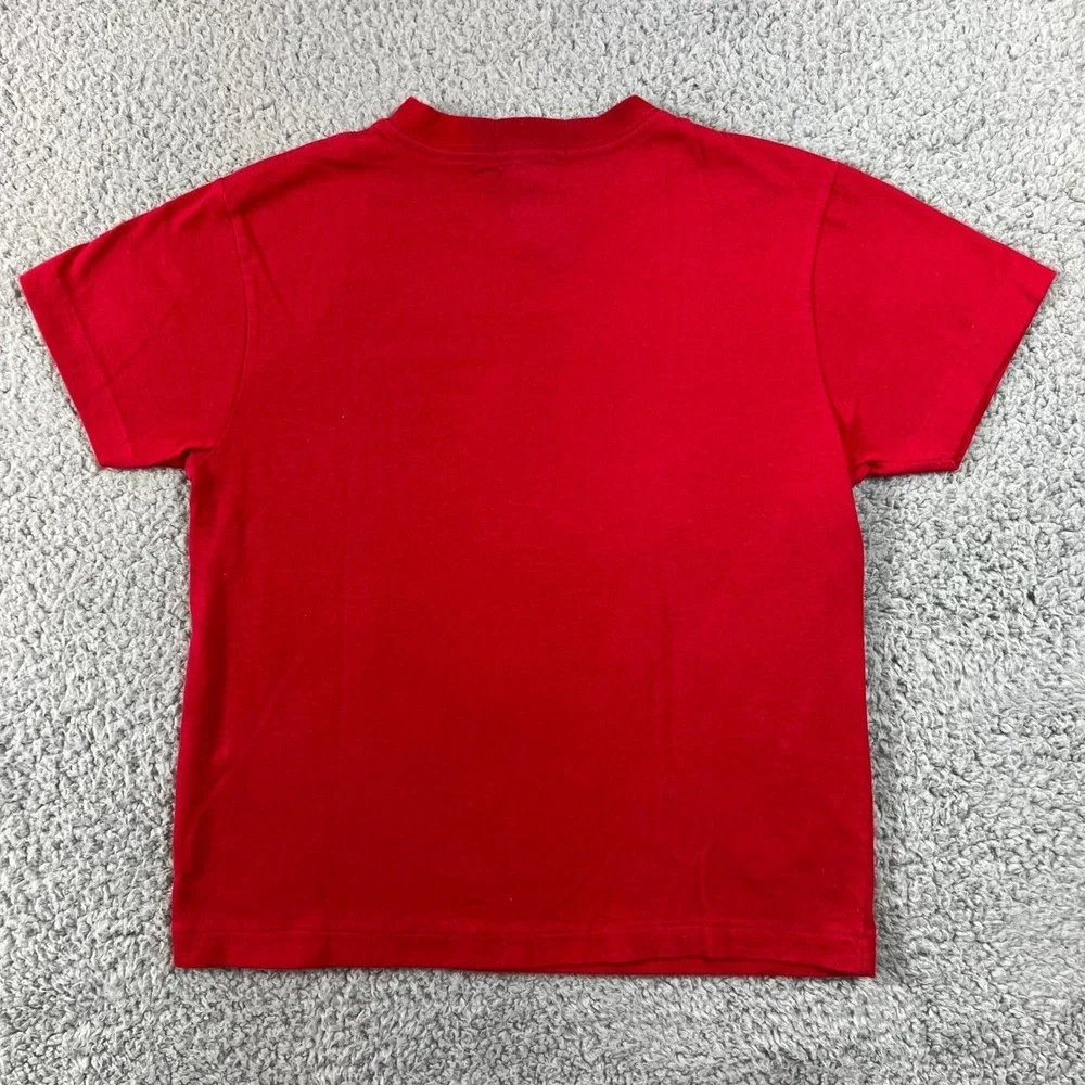 Polo Jeans‎ Co Ralph Lauren Kids Red V-Neck T-Shirt US Size S VTG NWT